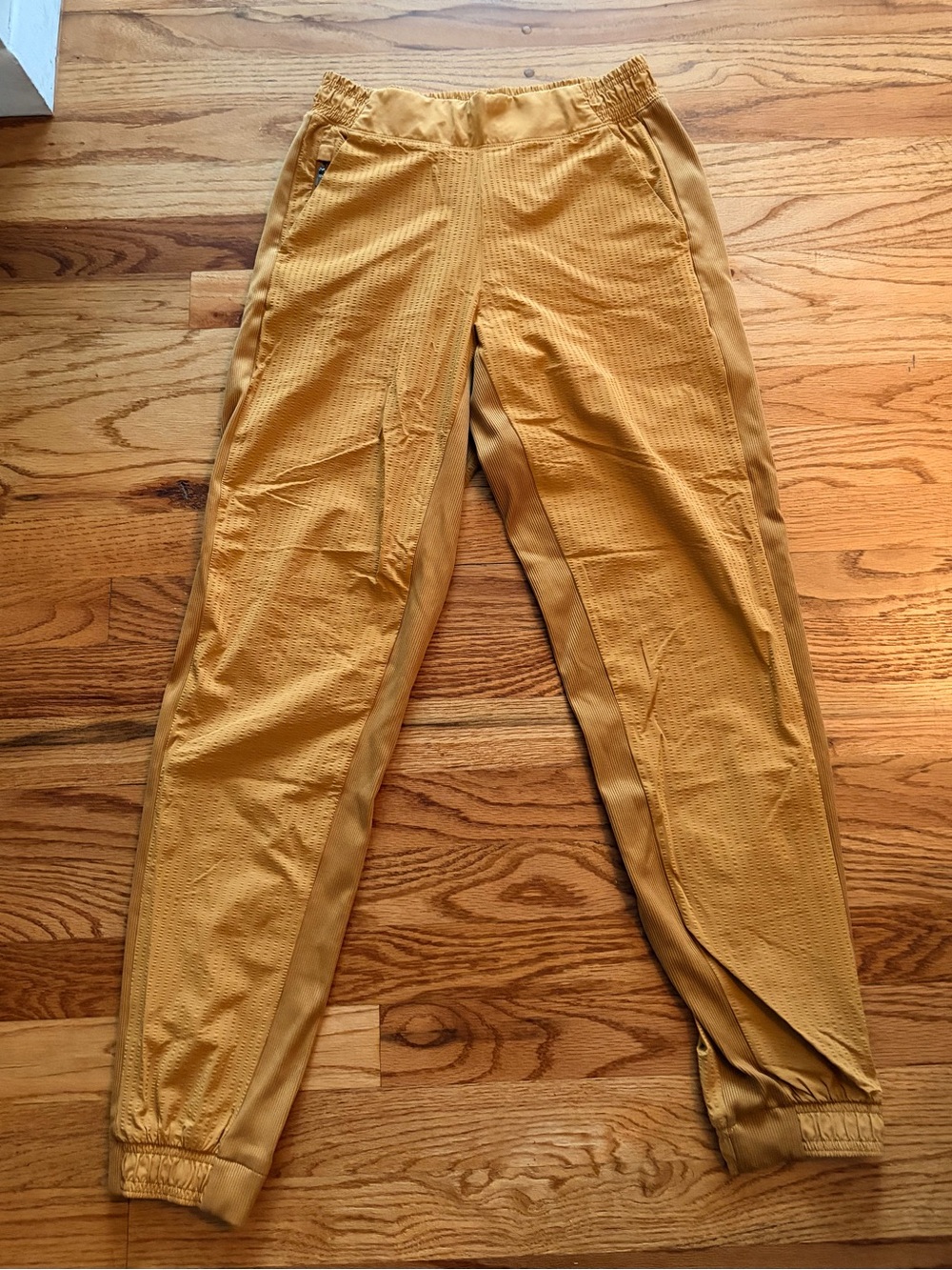 Athleta Mustard Yellow Women's Brooklyn Textured Joggers